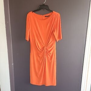 Preston & York Vibrant Orange Midi Dress